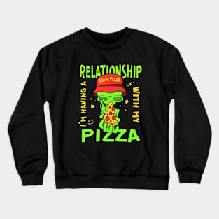 Aliens eat Pizza Crewneck Sweatshirt